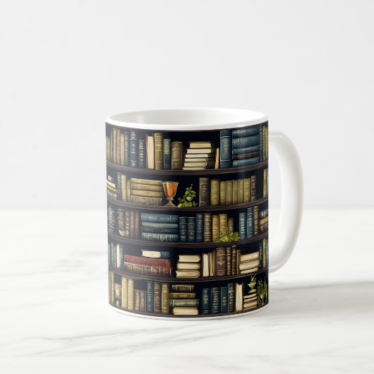 Mug Librairie Librairie Bookworm Lecture Motif (Devant droit)