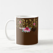 Mug Librarian Life Flower Empreinte de léopard mite (Gauche)