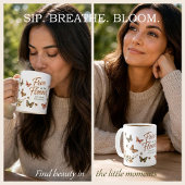 Mug Libre comme les Fleurs Graphique Boho
