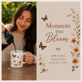 Mug Libre comme les Fleurs Graphique Boho