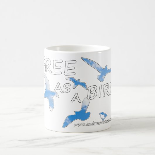 Mug Libre comme un oiseau (Centre)
