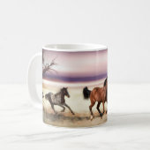 MUG LIBRE D'ÊTRE SAUVAGE COULER LES CHEVAUX (Devant gauche)