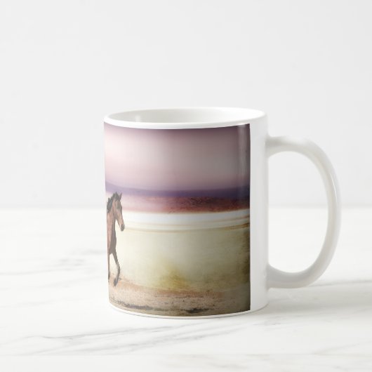 MUG LIBRE D'ÊTRE SAUVAGE COULER LES CHEVAUX (Droite)