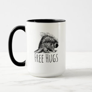 Mug Libre Hugs Porcupine Cool et drôle