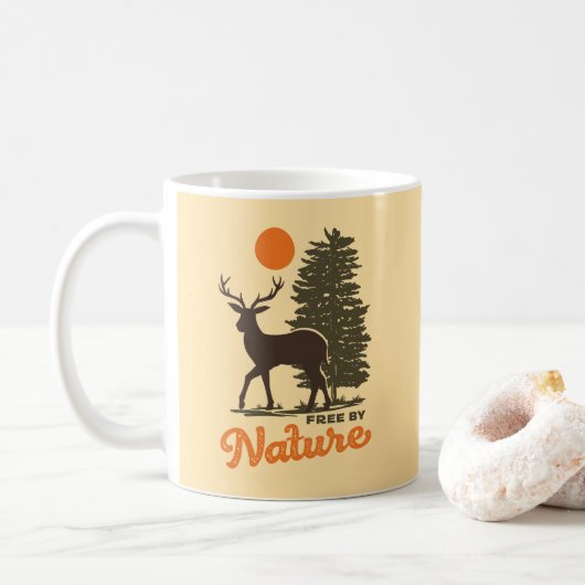 Mug Libre par nature (Avec donut)