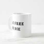 Mug Libres vivants ou meurent (Devant gauche)