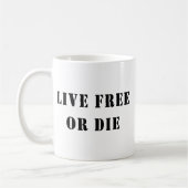 Mug Libres vivants ou meurent (Gauche)