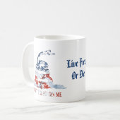 Mug Libres vivants, ou meurent (Devant gauche)