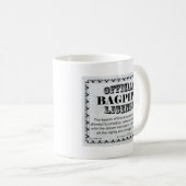 Mug Licence Bagpipe (Devant droit)