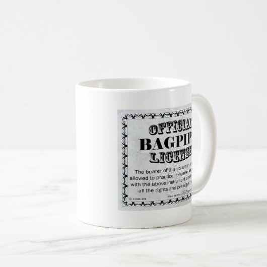 Mug Licence Bagpipe (Devant droit)