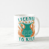 Mug Licence de Cuire - Citation de Poterie (Devant droit)