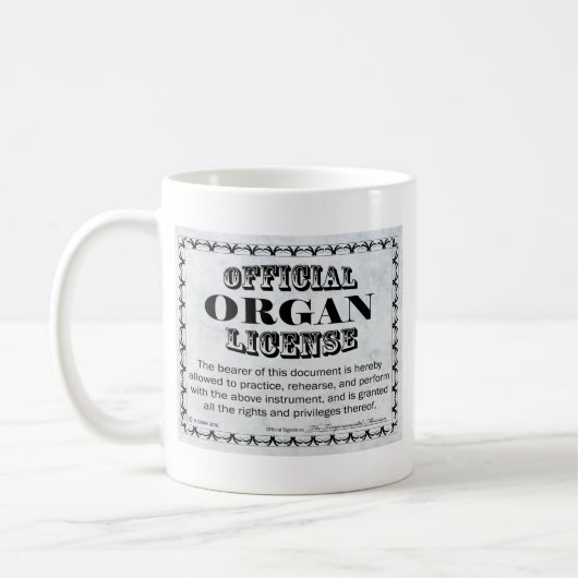 Mug Licence d'organe (Gauche)