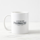 Mug Licensed Pharmacist Since 2026 Professional Design (Gauche)