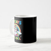 Mug Licorne 100 Jours D'école 100 Jours Plus Intellige (Devant gauche)