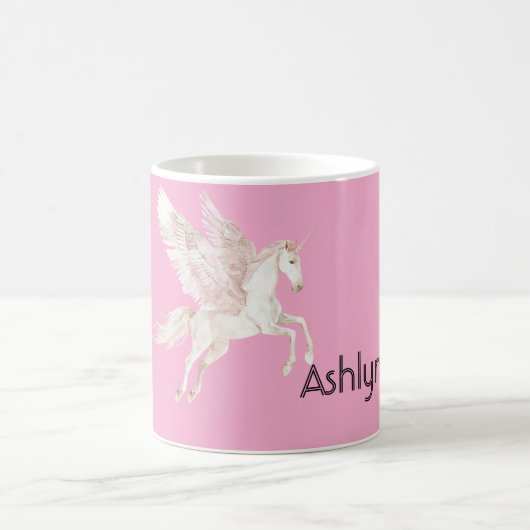 Mug licorne à ailes roses (Centre)