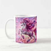 Mug Licorne à cœurs roses (Gauche)