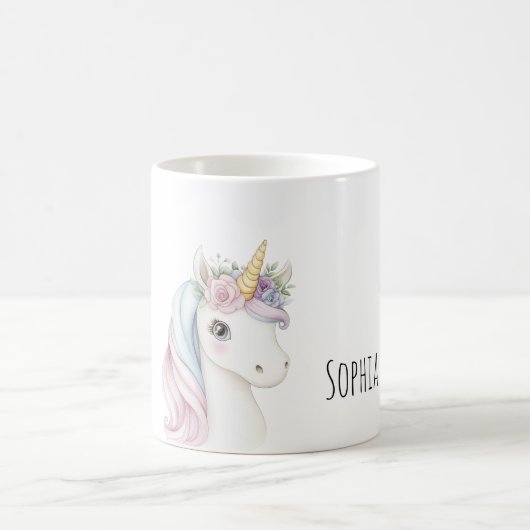 Mug Licorne à ruban rose (Centre)