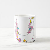 Mug Licorne animale d'alphabet (Centre)