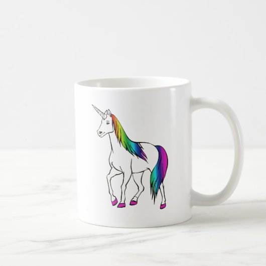 MUG LICORNE ARC-EN-CIEL (Droite)