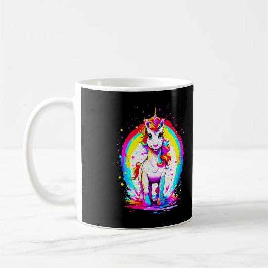 Mug licorne arc-en-ciel (Gauche)