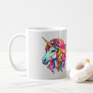 Mug licorne arc-en-ciel coloré
