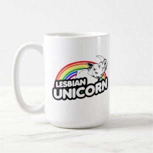 Mug Licorne Arc-en-ciel Lesbienne