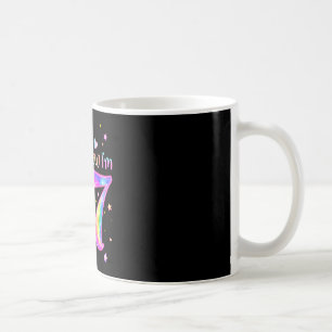 Mug Licorne avait 6 7 six sept 7ème anniversaire fille