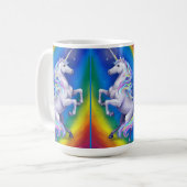 Mug Licorne avec Arc-en-Ciel (Devant gauche)