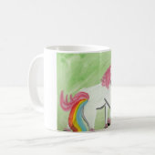 Mug Licorne avec la grippe d'estomac (Devant gauche)