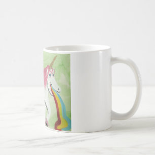 Mug Licorne avec la grippe d'estomac