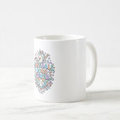 Mug Licorne Baseball Corne Puissance Kawaii Conception (Devant droit)