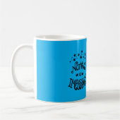 Mug Licorne Blanche Bleu Aqua Rien n'est Impossible (Gauche)