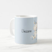 Mug Licorne Bleue Blanche (Devant gauche)