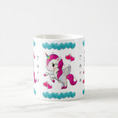 Mug Licorne Cœurs Bleus (Centre)