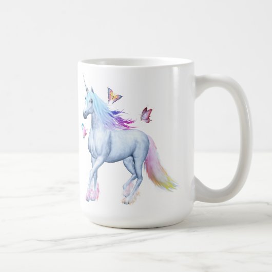 Mug Licorne d'arc-en-ciel (Droite)