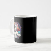 Mug Licorne de boxe avec gants de boxe Kickboxing Drôl (Devant gauche)