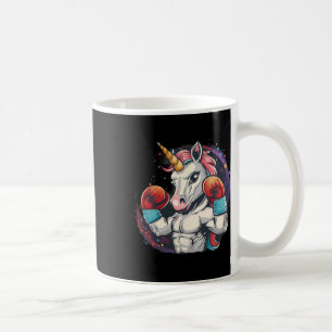 Mug Licorne de boxe avec gants de boxe Kickboxing Drôl