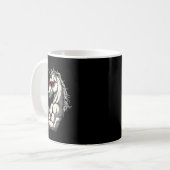 Mug Licorne de boxe avec gants de boxe Kickboxing Mign (Devant gauche)