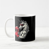 Mug Licorne de boxe avec gants de boxe Kickboxing Mign (Gauche)