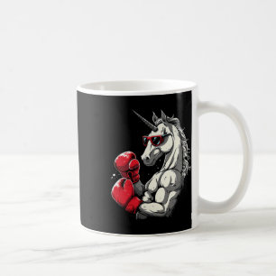 Mug Licorne de boxe avec gants de boxe Kickboxing Mign