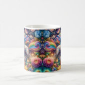 Mug Licorne de fée fantaisiste florale (Centre)