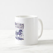 Mug Licorne de la conception graphique de nuit Zazzle (Devant droit)