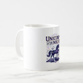 Mug Licorne de la conception graphique de nuit Zazzle (Devant gauche)