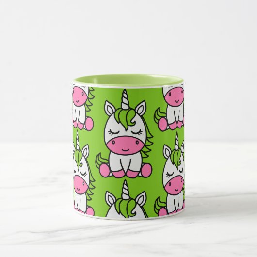 Mug Licorne de petites filles poney (Centre)