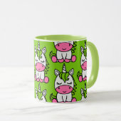 Mug Licorne de petites filles poney (Devant droit)