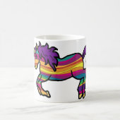 Mug Licorne de remous d'arc-en-ciel (Centre)