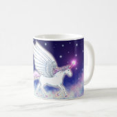 Mug Licorne de volaille avec étoiles (Devant droit)