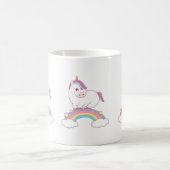 Mug licorne debout sur l'arc-en-ciel (Centre)
