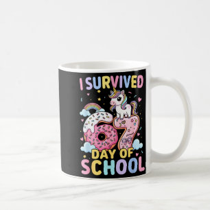Mug Licorne Drôle J'ai Survécu 67 Jours D'école Mème F