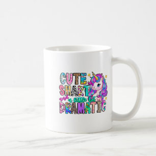 Mug Licorne drôle mignonne intelligente et un peu dram